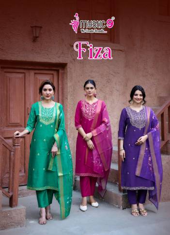 FIZA VOL 3 BY MYSTIC9 DESIGNER SILK SALWAR SUIT WHOLESALER IN INDIA